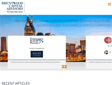 Tablet Screenshot of brentwoodcap.com